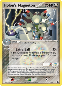 Carte Pokémon Magneton d'Holon 22/113 de la série Ex Espèces Delta en vente au meilleur prix