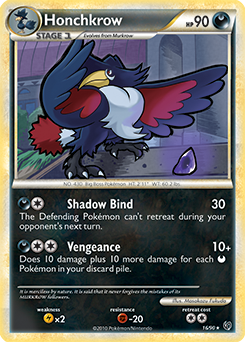 Honchkrow 16/90 Pokémon card from Undaunted for sale at best price