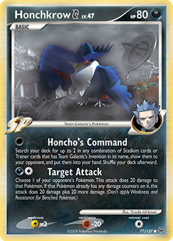 Honchkrow 77/127 Pokémon card from Platinuim for sale at best price