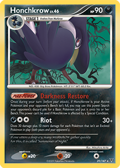 Honchkrow 29/147 Pokémon card from Supreme Victors for sale at best price