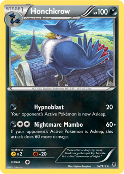 Honchkrow 52/119 Pokémon card from Phantom Forces for sale at best price