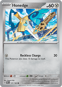 Honedge 131/182 Pokémon card from Paradox Rift for sale at best price