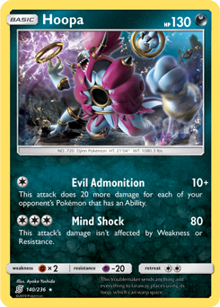 Hoopa 140/236 Pokémon card from Unified Minds for sale at best price