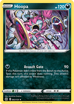 Hoopa 083/159 Pokémon card from Crown Zenith for sale at best price
