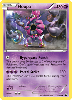Hoopa 51/114 Pokémon card from Steam Siege for sale at best price