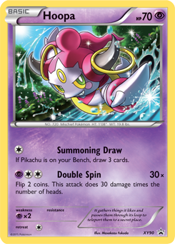 Promo Pokémon card Hoopa XY90 from XY Promos expansion