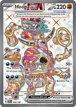 Hoopa ex 226/182 Pokémon card from Paradox Rift for sale at best price