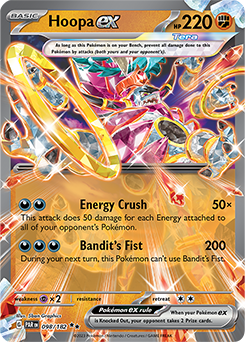 Hoopa ex 98/182 Pokémon card from Paradox Rift for sale at best price