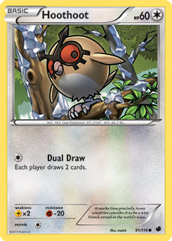 Hoothoot 91/116 Pokémon card from Plasma Freeze for sale at best price
