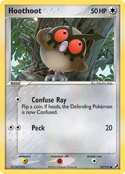 Hoothoot 59/115 Pokémon card from Ex Unseen Forces for sale at best price