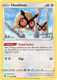 Hoothoot 120/189 Pokémon card from Astral Radiance for sale at best price
