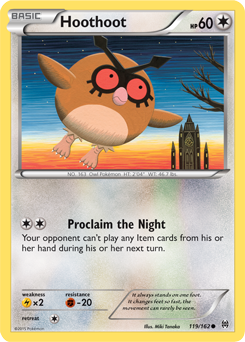 Hoothoot 119/162 Pokémon card from Breakthrough for sale at best price