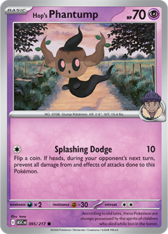Common Pokémon card Hop's Phantump 95/217 from Ascended Heroes expansion