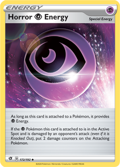 Uncommon Pokémon card Horror Psychic Energy 172/192 from Rebel Clash expansion