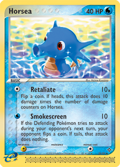 Carte Pokémon Peu commune Hypotrempe 33/97 de la série Ex Dragon
