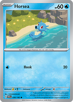 Horsea 30/182 Pokémon card from Paradox Rift for sale at best price