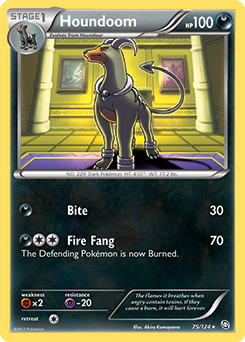 Houndoom 75/124 Pokémon card from Dragons Exalted for sale at best price