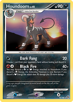 Houndoom 18/106 Pokémon card from Great Encounters for sale at best price