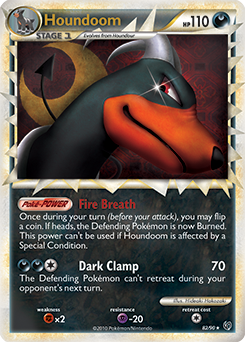Houndoom 82/90 Pokémon card from Undaunted for sale at best price