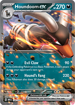 Houndoom ex 134/197 Pokémon card from Obsidian Flames for sale at best price