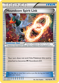 Houndoom Spirit Link 142/162 Pokémon card from Breakthrough for sale at best price