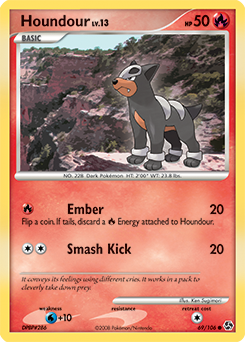 Houndour 69/106 Pokémon card from Great Encounters for sale at best price