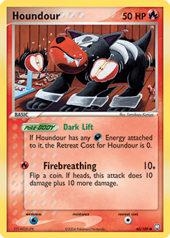 Carte Pokémon Houndour 60/109 de la série Ex Team Rocket Returns en vente au meilleur prix
