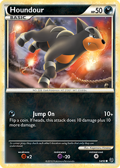 Houndour 54/90 Pokémon card from Undaunted for sale at best price