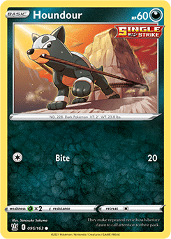 Houndour 95/163 Pokémon card from Battle Styles for sale at best price