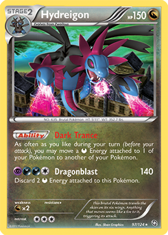 Hydreigon 97/124 Pokémon card from Dragons Exalted for sale at best price