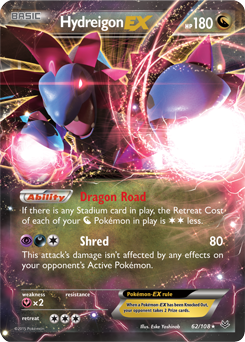 Hydreigon EX 62/108 Pokémon card from Roaring Skies for sale at best price