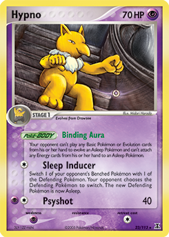 Hypno 23/113 Pokémon card from Ex Delta Species for sale at best price