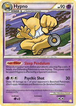 Hypno 23/123 Pokémon card from HeartGold SoulSilver for sale at best price