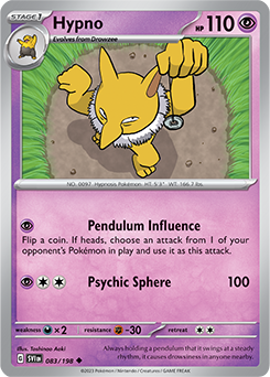 Hypno 083/198 Pokémon card from Scarlet & Violet for sale at best price