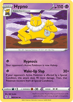 Hypno 62/203 Pokémon card from Evolving Skies for sale at best price