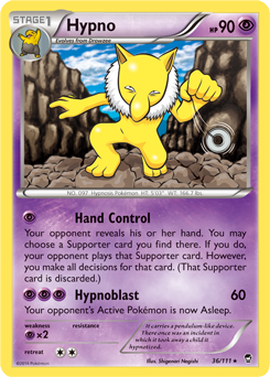 Hypno 36/111 Pokémon card from Furious Fists for sale at best price