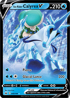 Ice Rider Calyrex V 45/198 Pokémon card from Chilling Reign for sale at best price