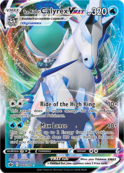 Ice Rider Calyrex VMAX 46/198 Pokémon card from Chilling Reign for sale at best price
