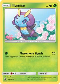 Illumise 18/168 Pokémon card from Celestial Storm for sale at best price
