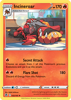 Incineroar 032/195 Pokémon card from Silver Tempest for sale at best price