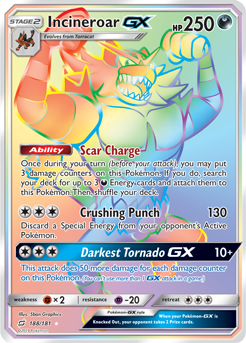 Incineroar GX 188/181 Pokémon card from Team Up for sale at best price