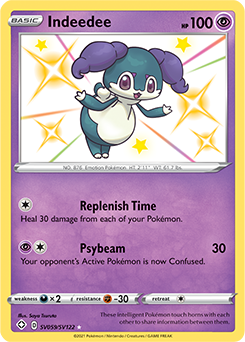 Indeedee SV059/SV122 Pokémon card from Shining Fates for sale at best price