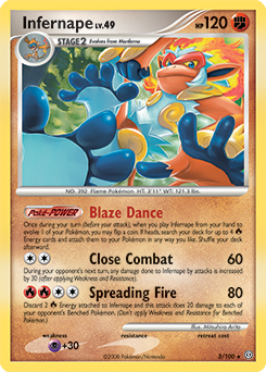 Infernape 3/100 Pokémon card from Stormfront for sale at best price