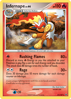 Infernape 31/127 Pokémon card from Platinuim for sale at best price