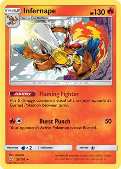 Infernape 23/156 Pokémon card from Untra Prism for sale at best price