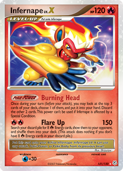 Infernape LV.X 121/130 Pokémon card from Diamond & Pearl for sale at best price