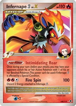Infernape LV.X 108/111 Pokémon card from Rising Rivals for sale at best price