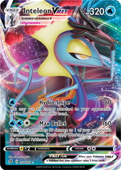 Inteleon VMAX 50/192 Pokémon card from Rebel Clash for sale at best price