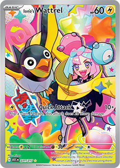 Carte Pokémon Illustration rare Zapétrel de Mashynn 231/217 de la série Héros Transcendants
