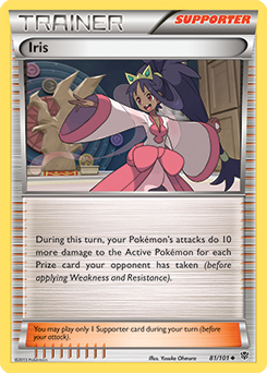 Iris 81/101 Pokémon card from Plasma Blast for sale at best price